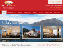 Tablet Screenshot of bellavistaqueenstown.com